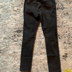 Express washed black skinny stretch jeans 28x30